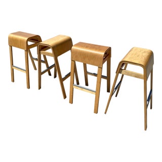 Vintage Ehlén Johansson Bar Stools - Set of Four For Sale