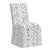 Ink Blue Slipcover Dining Chair in Linen Leopard Ink For Sale - Image 8 of 8