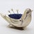 1970s Vintage Italian Handmade Sterling Silver 925 Bird-Shaped Pin Cushion, Italy, 1970s For Sale - Image 5 of 13