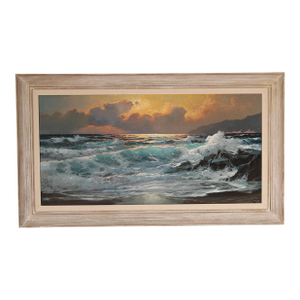 Central California Coastal Painting by Alexander Dziugurski (1911-1995)