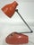 Orange Midcentury Hamilton Industries Orange Articulated Small Desk Lamp For Sale - Image 8 of 12