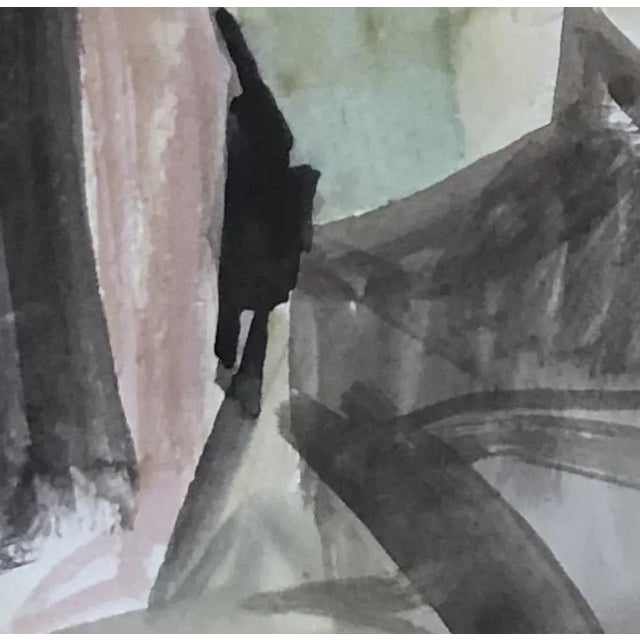 Albert Chavaz, Femme Assise, Watercolor on Paper, Framed For Sale - Image 5 of 9