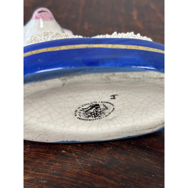 Vintage English Staffordshire Sheep Inkwells For Sale - Image 9 of 9