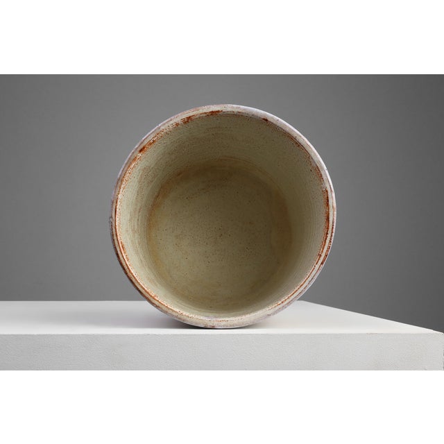 Beige Ceramic Vase from Perignem, Belgium, 1960s For Sale - Image 8 of 11