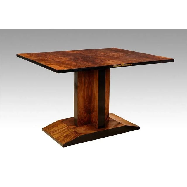 Solid rosewood and veneered H 80 x 100 x 60.5 cm (closed) H 78 x 100 x 121 cm (open)