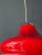 Red Space Age Acrylic Glass and Chrome Top Pendant Lamp For Sale - Image 8 of 11