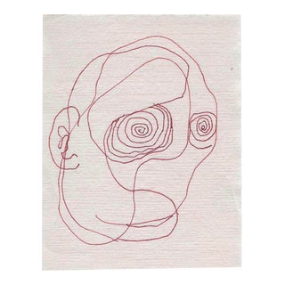 1980s William Glen Davis Modern Portrait For Sale