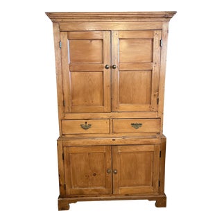 Late 19th Century English Pine Cabinet For Sale