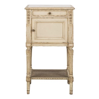19th Century French Marble Top Nightstand For Sale
