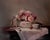 Silver Rimmed Bowl by Marsha Whitesides Piper | Oil on Panel Still life with flowers and a bowl For Sale