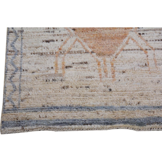 Moroccan Moroccan Hand Knotted Wool Rug, 2'10"x10' For Sale - Image 3 of 5