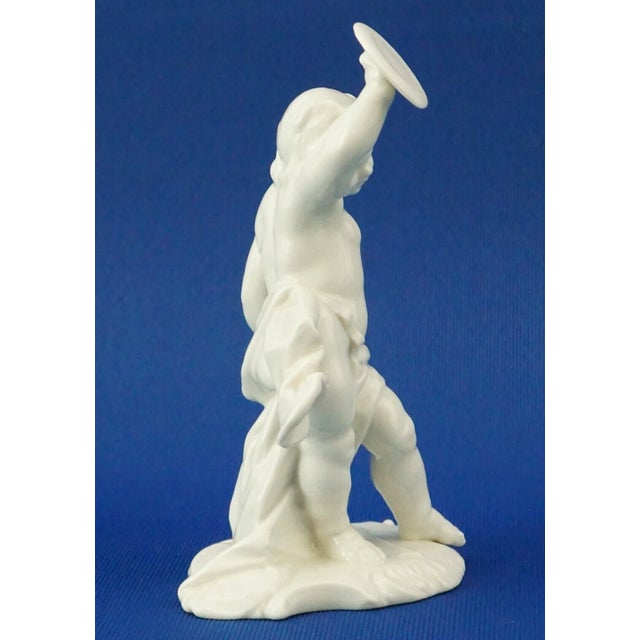 19th Century Porcelain Cherub Putto Sculpture by Anton Bustelli for Nymphenburg, Germany, 1800s For Sale - Image 5 of 18