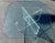 Mid-Century Modern Lucite X Base Glass Top Coffee Table For Sale - Image 3 of 8