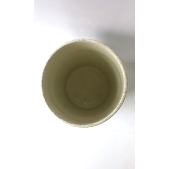 Black Black and White Ceramic Umbrella Stand in the Hermes Style For Sale - Image 8 of 9