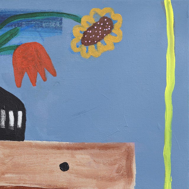 A Soft Place to Land - Color Drenched Feminine Figurative Still Life Artwork by Courtney Simone For Sale - Image 4 of 9