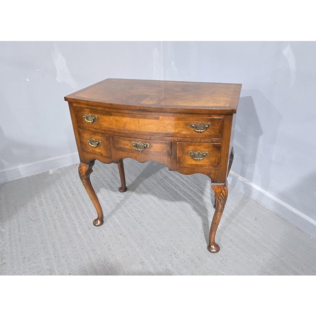Walnut Bowed Low Boy, 1910 For Sale - Image 9 of 13