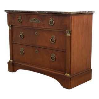 Henredon Historic Natchez Marble Top Chest For Sale