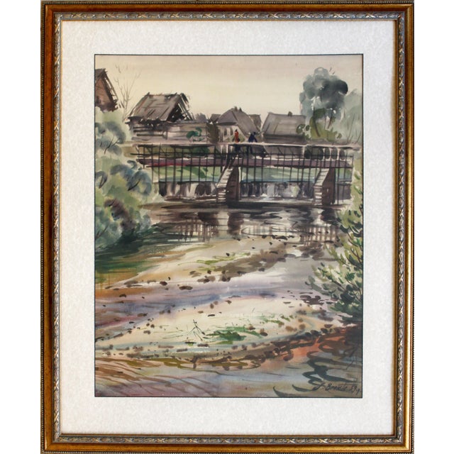 The old dam. 1959, cardboard, watercolor, 68x54 cm janis brekte (1920.15.viii – 1985.27.xii) janis brekte his first...