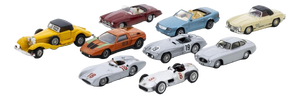 Miniature Mercedes Cars, Set of 9