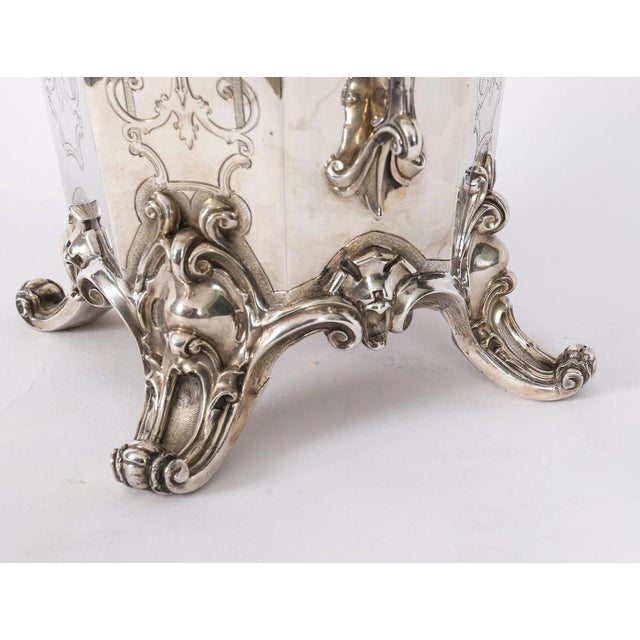Antique Wine Cooler Champagne Ice Bucket from Elkington, Mason & Co, 1849 For Sale - Image 11 of 16