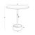 2020s Myles Accent Table Large, Oil Rubbed Bronze with Marble Top For Sale - Image 5 of 6
