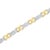 Haus of Brilliance Two-Tone 14K Yellow & White Gold 2.0 Cttw Princess-Cut Diamond Tapered and X-Link Tennis Bracelet (G-H Color, SI1-SI2 Clarity) - 7-Â¼â€ For Sale - Image 4 of 7