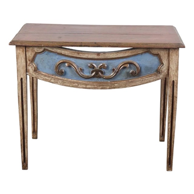 18th C Style Italian Neoclassical Painted Side Table For Sale