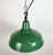 Green Industrial British Green Enamel Factory Pendant Lamp, 1960s For Sale - Image 8 of 18