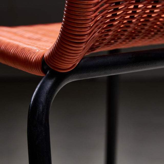 Orange Braided Cable Outdoor Chair, 1960s For Sale - Image 10 of 12