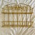 Mid-Century Modern Mid 20th Century Vintage Gold Gilt Metal Hollywood Regency Scrolling Iron 2 Tier Small Wall Shelf For Sale - Image 3 of 8