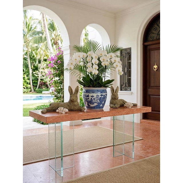 Pair of Vintage Reclining Cast Stone Garden Hares For Sale - Image 11 of 11