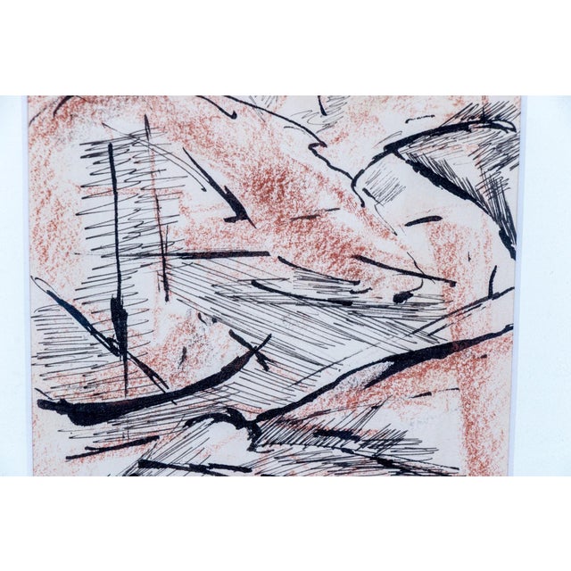 Elizabeth Erlanger Signed Original Abstract Mixed-Media New York School Art For Sale - Image 4 of 9