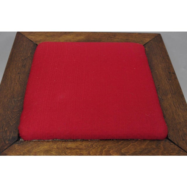 Antique Flip Top Georgian Chippendale Style Mahogany Shoe Shine Box Footstool For Sale - Image 9 of 18
