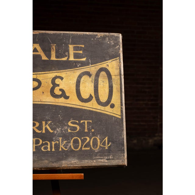 Aj Bopp and Co Painted Wood Trade Sign, C. 1920s For Sale - Image 4 of 6