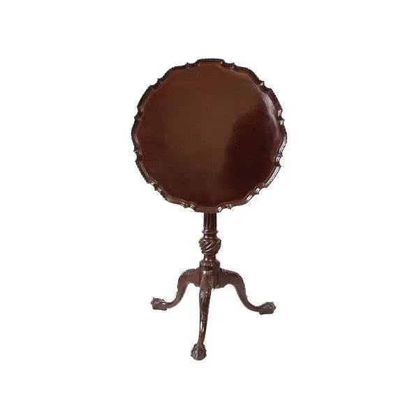 English George III Mahogany Pie Crust Table 1770 For Sale - Image 9 of 9