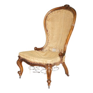 Antique Victorian Medallion Back Chair For Sale