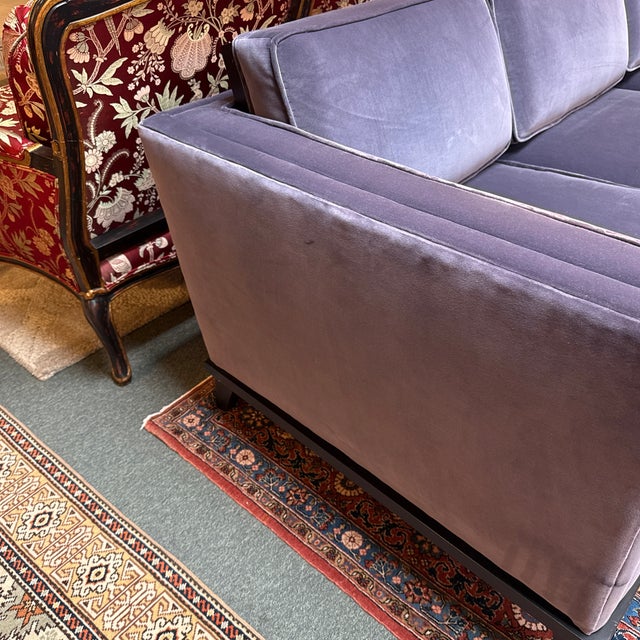 Donghia Hudson Sofa in Holly Hunt Velvet For Sale - Image 10 of 12