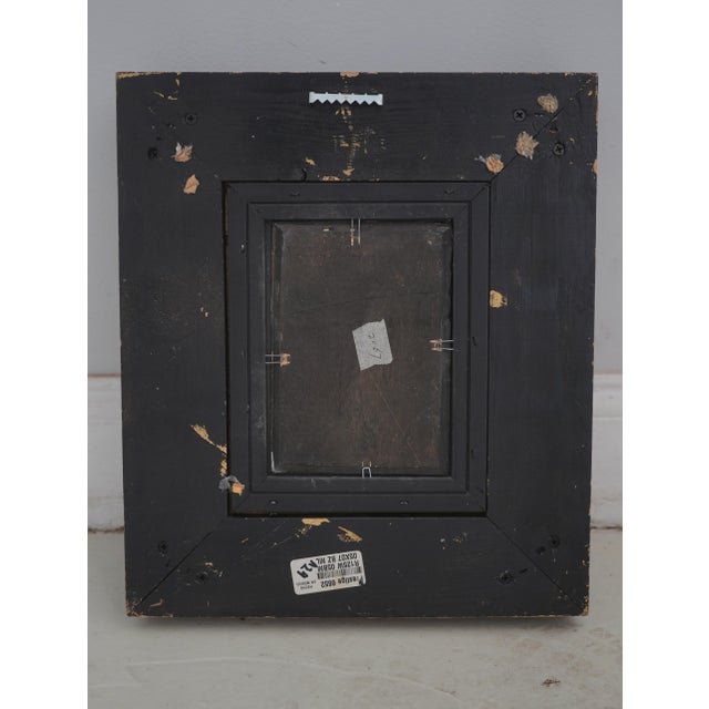 Framed Venice Gondola Scene Oil Painting on Board For Sale - Image 11 of 11