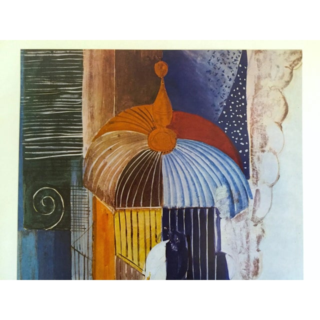 This Raol Dufy authentic vintage 1970 Fauvism lithograph print " Bird Cage " 1914, is a very special and unique piece to...