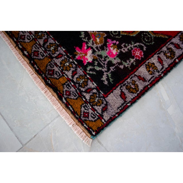 1970s Small Rug, Entry Decor, Bath Mat, Kitchen Accent, Turkish Rug, Door Mat, Lundry Room Decor 1'10" X 3'3" For Sale - Image 12 of 14