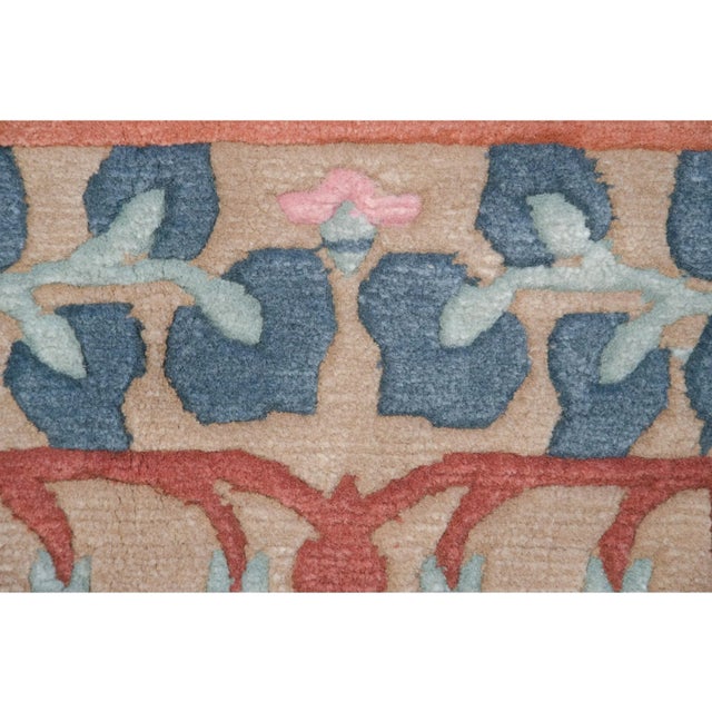 Beige Vintage Indian Arts and Crafts Design Carpet - 8'9" X 11'9" For Sale - Image 8 of 12