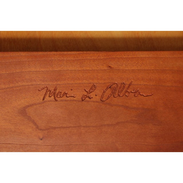 Studio Crafted Custom Quality Cherry One-Drawer Writing Desk For Sale - Image 10 of 13