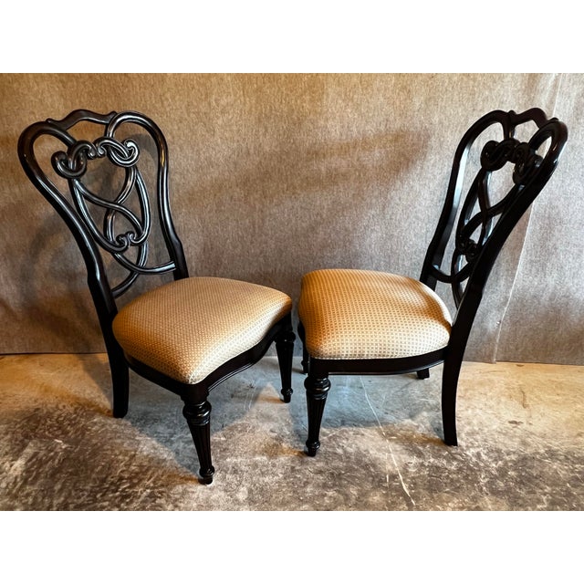 Early 21st Century Georgian Style Scroll Back Side Chairs by Stanley Furniture - Set of 8 For Sale In Washington DC - Image 6 of 12