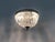 Antique two-light crown-shaped ceiling light with glass drop shades. Louis xvi style louis xvi style half-basket ceiling...