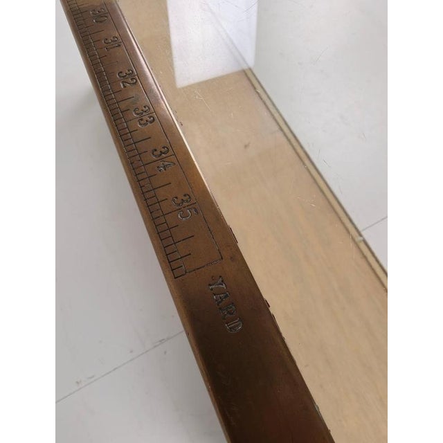 1920s English Brass Store Counter Slim Model with Yard Measurements, 1920s For Sale - Image 5 of 18