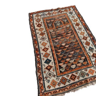 Antique Prayer Lovely Tribal throw Rug 3 x 5 For Sale