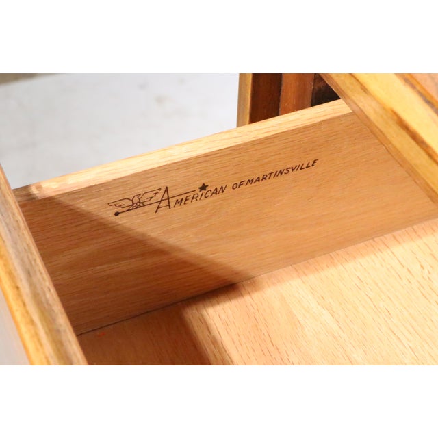 Nine Drawer Mid 20th Century Dresser by American of Martinsville For Sale - Image 15 of 15