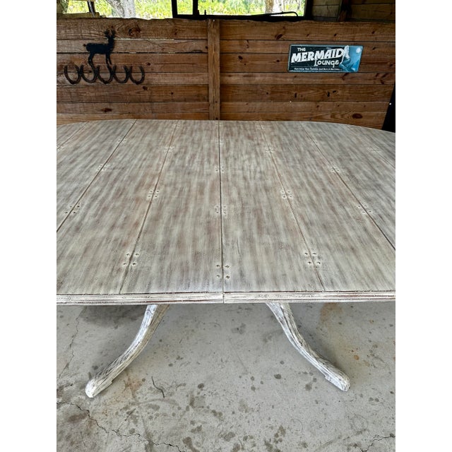 Modern History Home Modern History Home Custom Round to Oval Extension Dining Table For Sale - Image 4 of 11