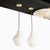 Pair of Mid-Century Hand-Blown Frosted Organic Murano Glass Pendant Chandeliers For Sale - Image 12 of 13