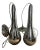 Pair of Antiqued Mirror Pendants by Arteriors For Sale